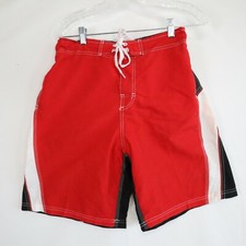 Panama Jack Board Shorts Mens Medium Elastic Waist Mesh Lined Swim Surf Trunks