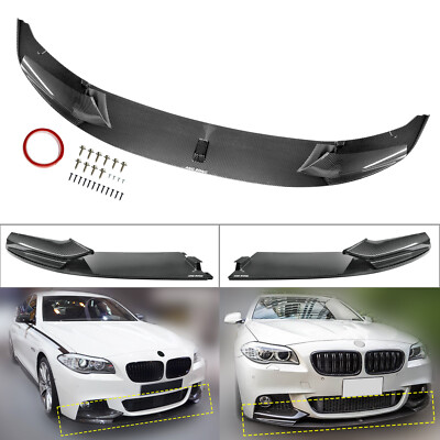 Spoilerlippe Frontspoiler Spoiler Lippe Carbon Stil für BMW 5er Limo F10 2010-13