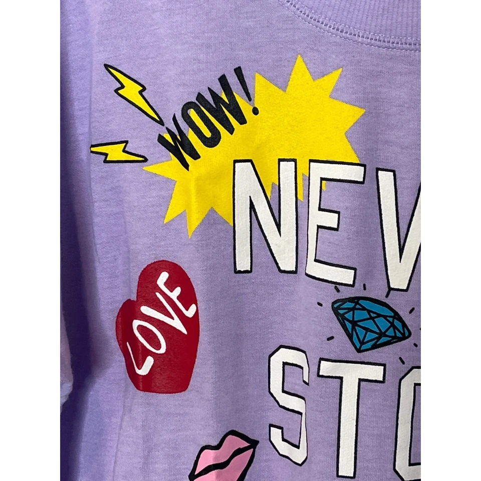 Sudadera Rampage Mujer Gráfica Top Talla Pequeña Púrpura Manga Larga Tienda Otoño Foto 4 de 4