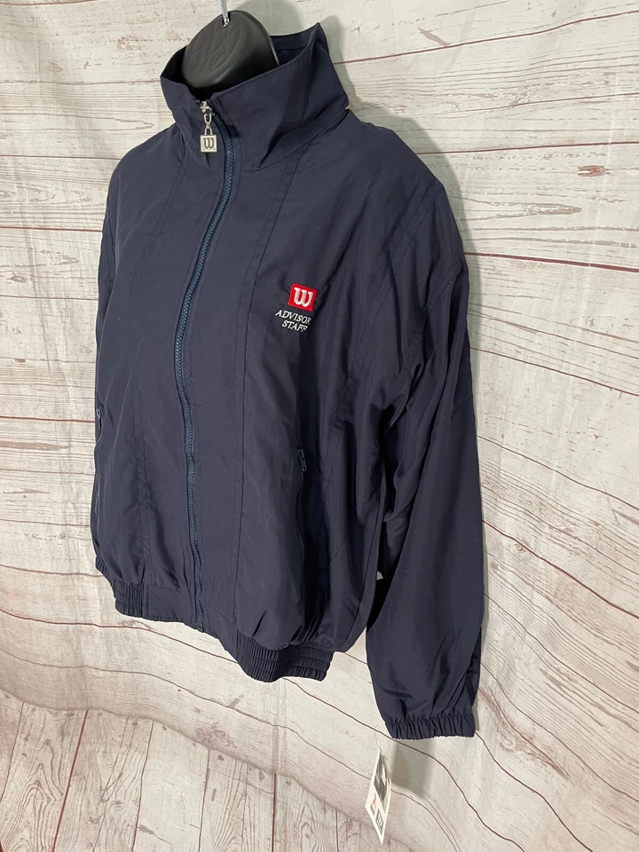 Wilson Women’s Dark Blue Full Zip Wind Breaker Jacket Size M - Image 3 of 4