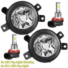 Pair of L&R Fog Lights Replacement Clear Lens Lamps For 2013-2015 BMW E84 X1