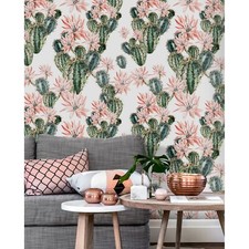 Non-Woven wallpaper Opuntia Cactus Cactus decal flower wall covering Home Mural