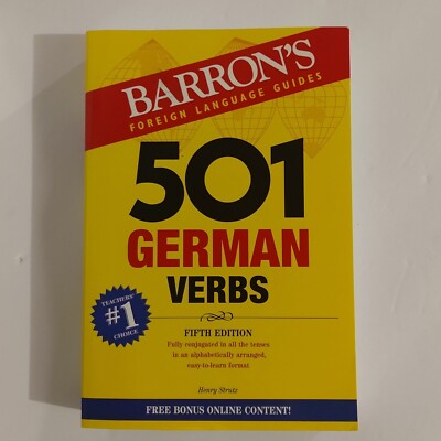 BARRON'S  Foreign Language Guide. 501 German Verbs. 5th Edition