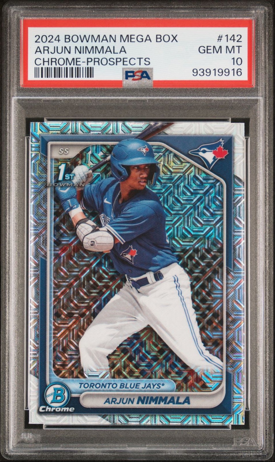 Arjun Nimmala 2024 Bowman Mega Box #BCP-142 PSA 10 Mojo