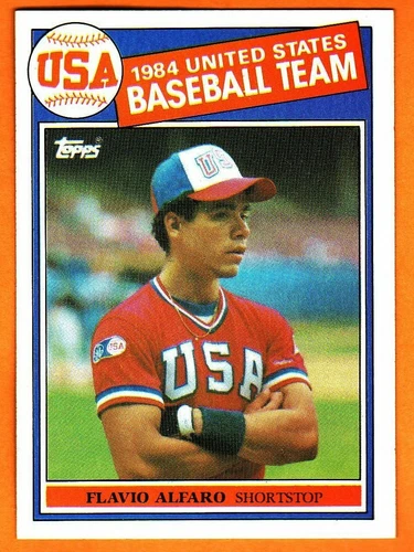 FLAVIO ALFARO(1984 USA BASEBALL TEAM)1985 TOPPS BASEBALL CARD