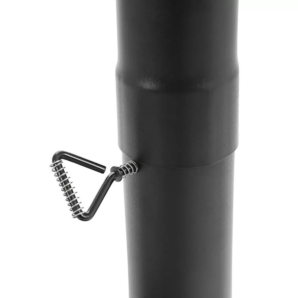 Black Outdoor Wood Burning Stove for Cooking Hiking with Chimney Pipe