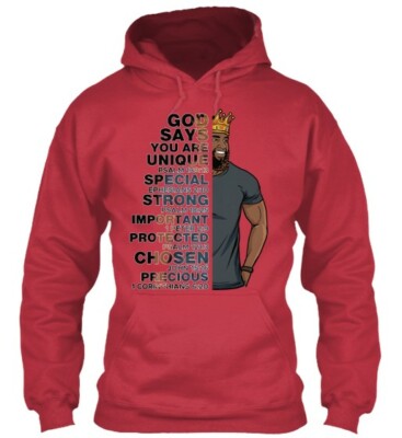 God Says You Are Unique Men's Hoodies
