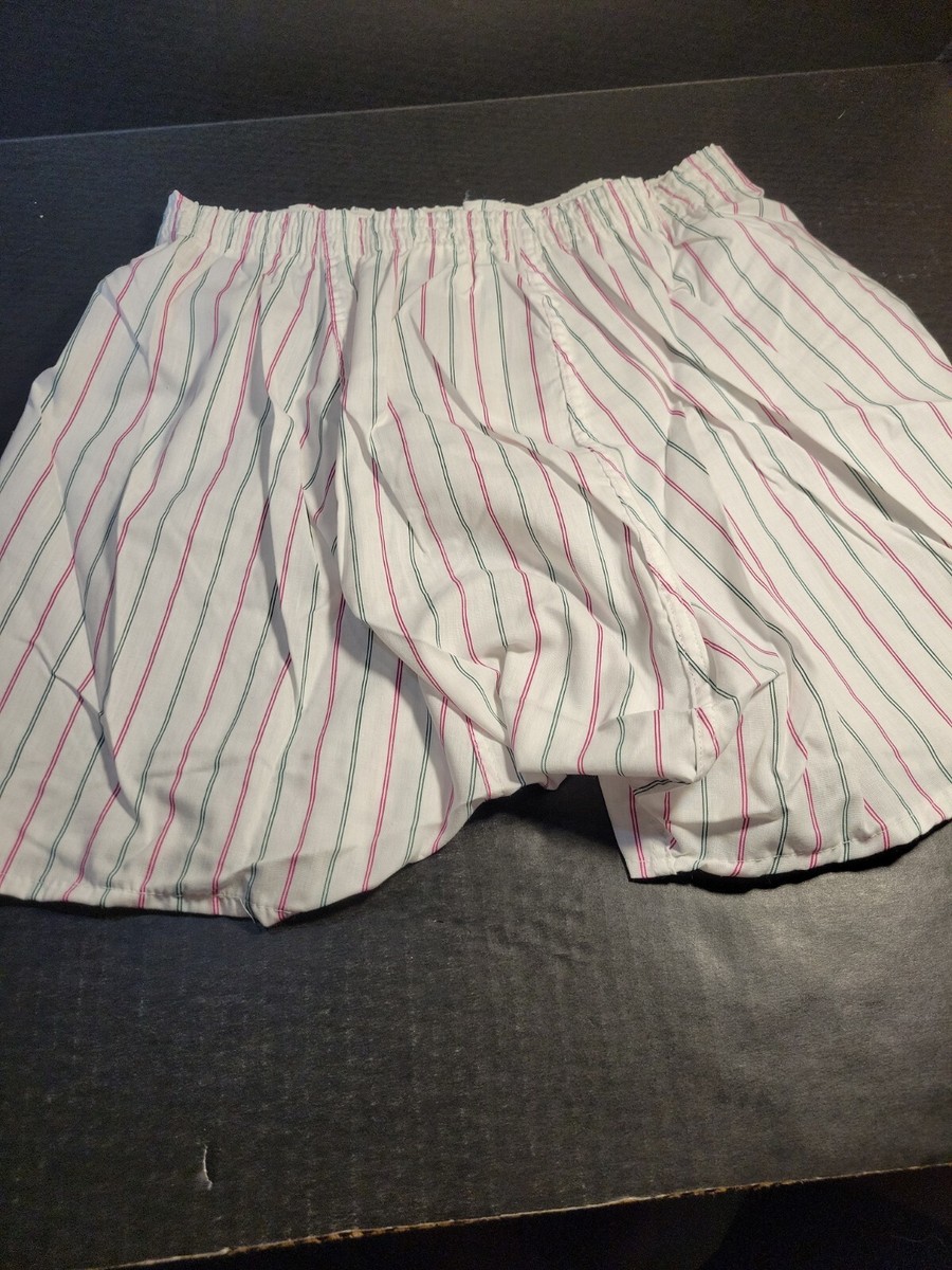 1 🔥 Vtg SEARS Mens 80s Boxer Short Cotton Fortrel Polyester