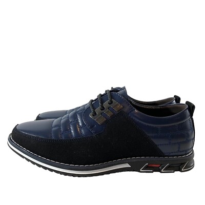 Gatsby Oxford Derby Leather Blue Shoes Euro 40 Men display picture 3