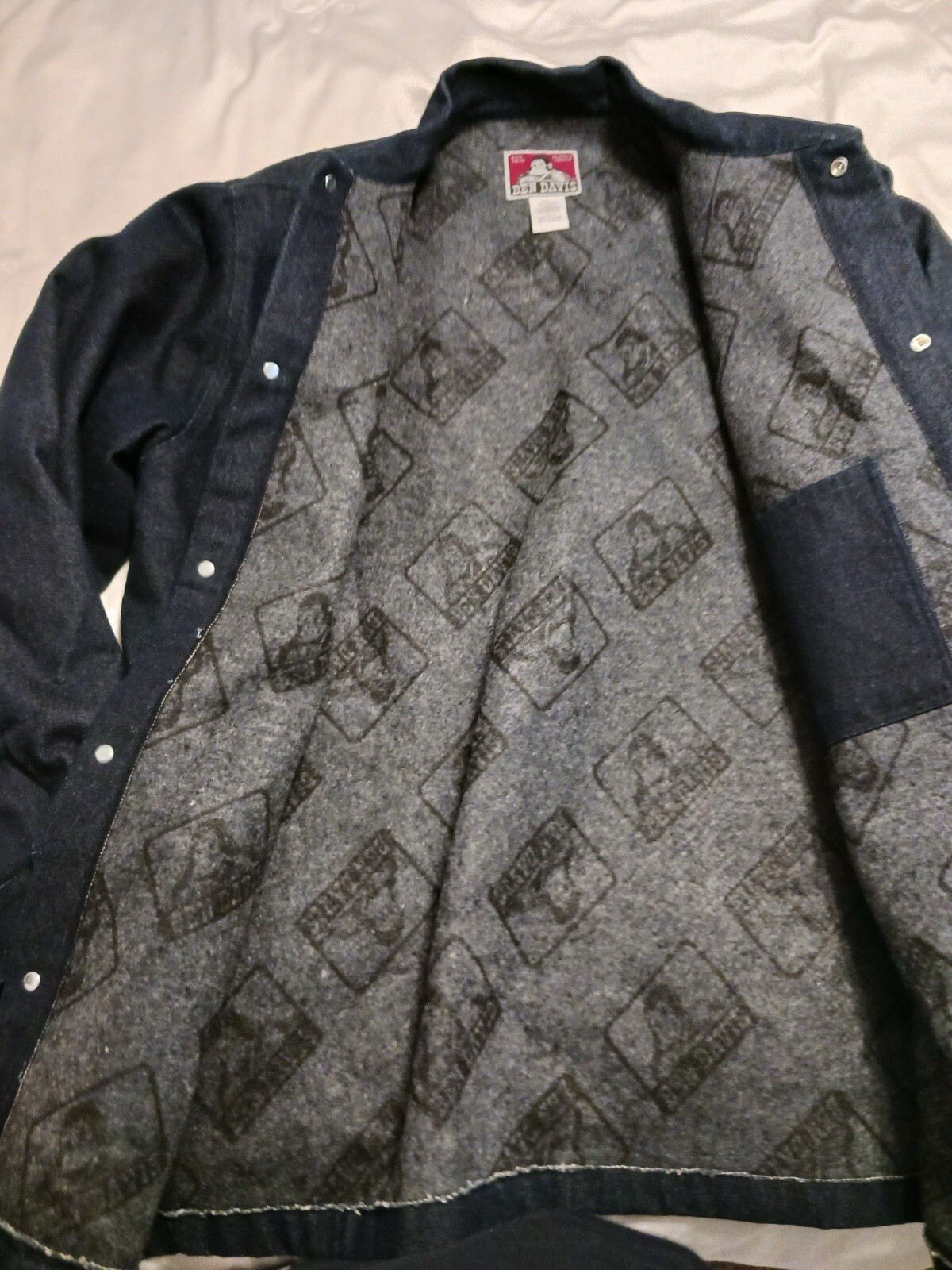 Ben Davis Coat Jacket Blanket Lined Black Men&rsquo;s Sz Large L