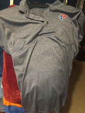 polo shirts for men, dominoes polo , barely used great condition , size medium
