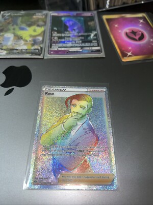 Rose 196/189 Darkness Ablaze Rainbow Rare Holo Full Art Trainer NM | eBay