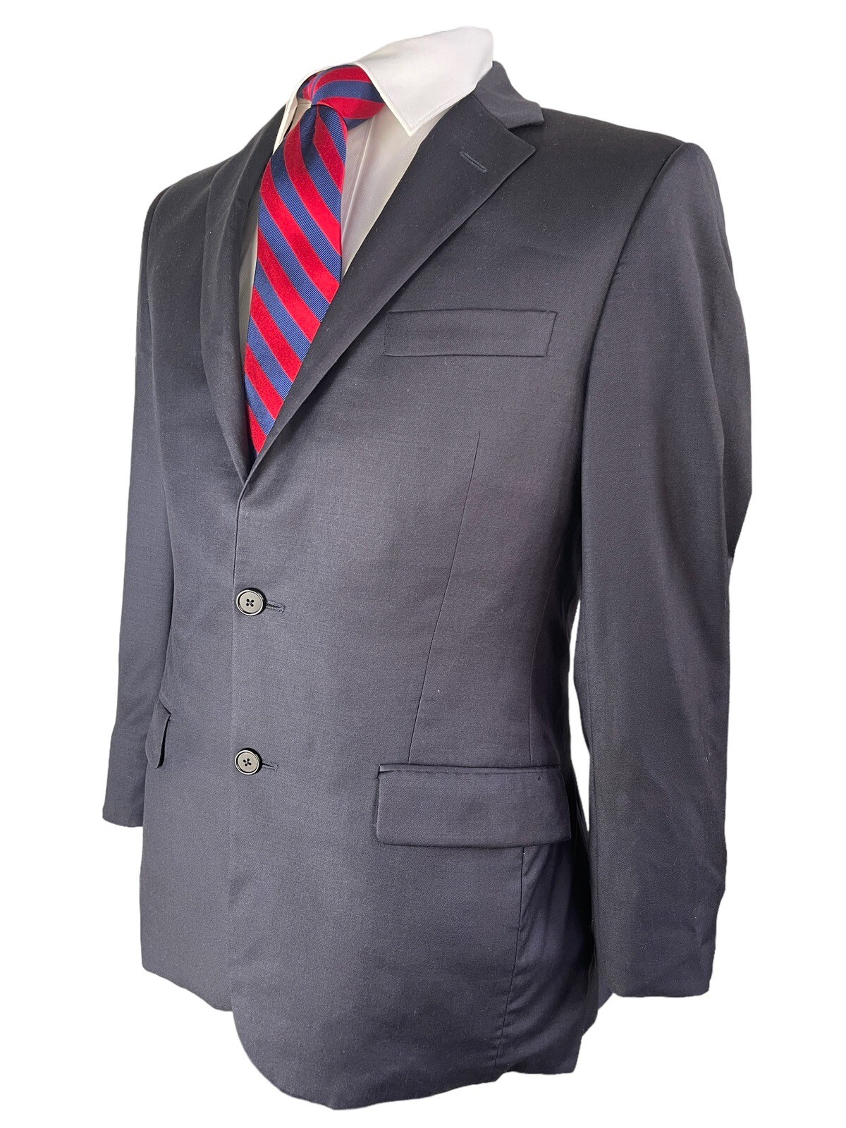 HICKEY FREEMAN, RECENT SOLID DARK BLUE WOOL  BLAZ… - image 1