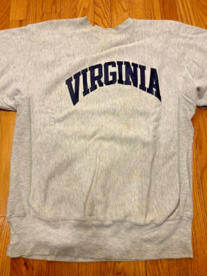 90年Champion Reverse Weave VIRGINIA スウェット Vintage 90s Champion Reverse Weave Sweatshirt Virginia Grey