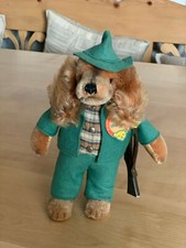 STEIFF Pupp Waldili Jäger, 8326/70, 1960-1967, 26 cm, Schild/Knopf/Fahne