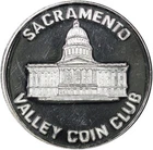 Rare 1987 30th Anniv. Sacramento Valley Coin Club 1 oz .999 Fine Silver Round