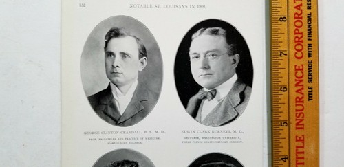 Notable St. Louis Men of 1900 Photos PHYSICIANS Chaddock Nietert Starkloff B7 - Picture 3 of 7