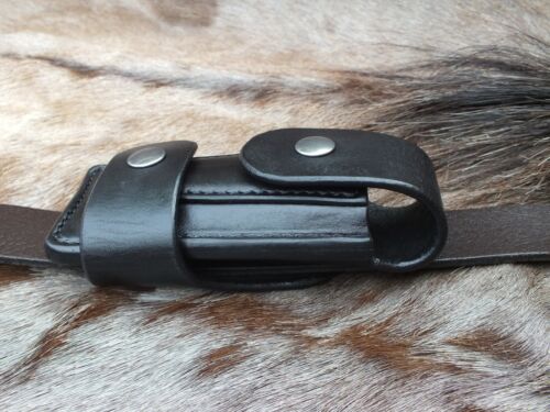 Maßanfertigung handgefertigte Leder horizontale Trage MUT Scheide für Leatherman, schwarz - Bild 2 von 7