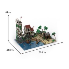 Port Sauvage: The Cursed Beach / Fortres Model 8104 Pieces Toys Set for Age 18+