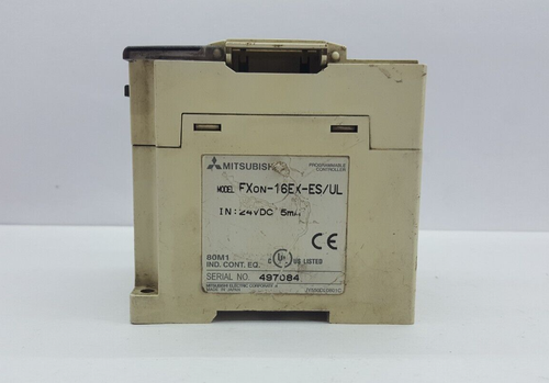 MITSUBISHI ELECTRIC FXON-16EX-ES/UL PROGRAMMABLE CONTROLLER CPU 24VDC - Picture 3 of 9