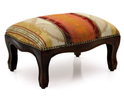 Ottoman seat padded chair pufa bench design padding stool-