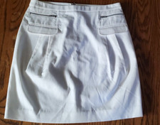 CALVIN KLEIN Womens Skirt Size 2 White Lined back Zipper