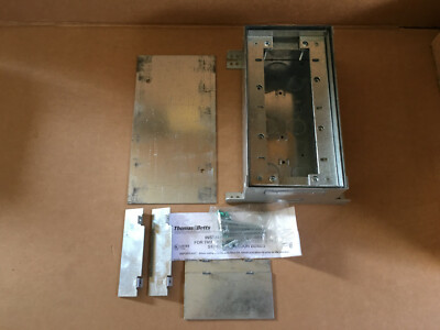 THOMAS & BETTS 743D GALVANIZED STEEL FLOOR BOXES CONCRETE TIGHT 3-GANG DEEP