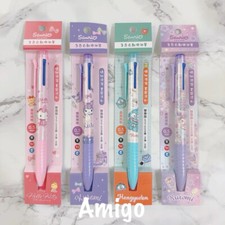 1x Kuromi Hello Kitty Multi-color Pen Sanrio 3 Colors Black Blue Red Cute 3in1