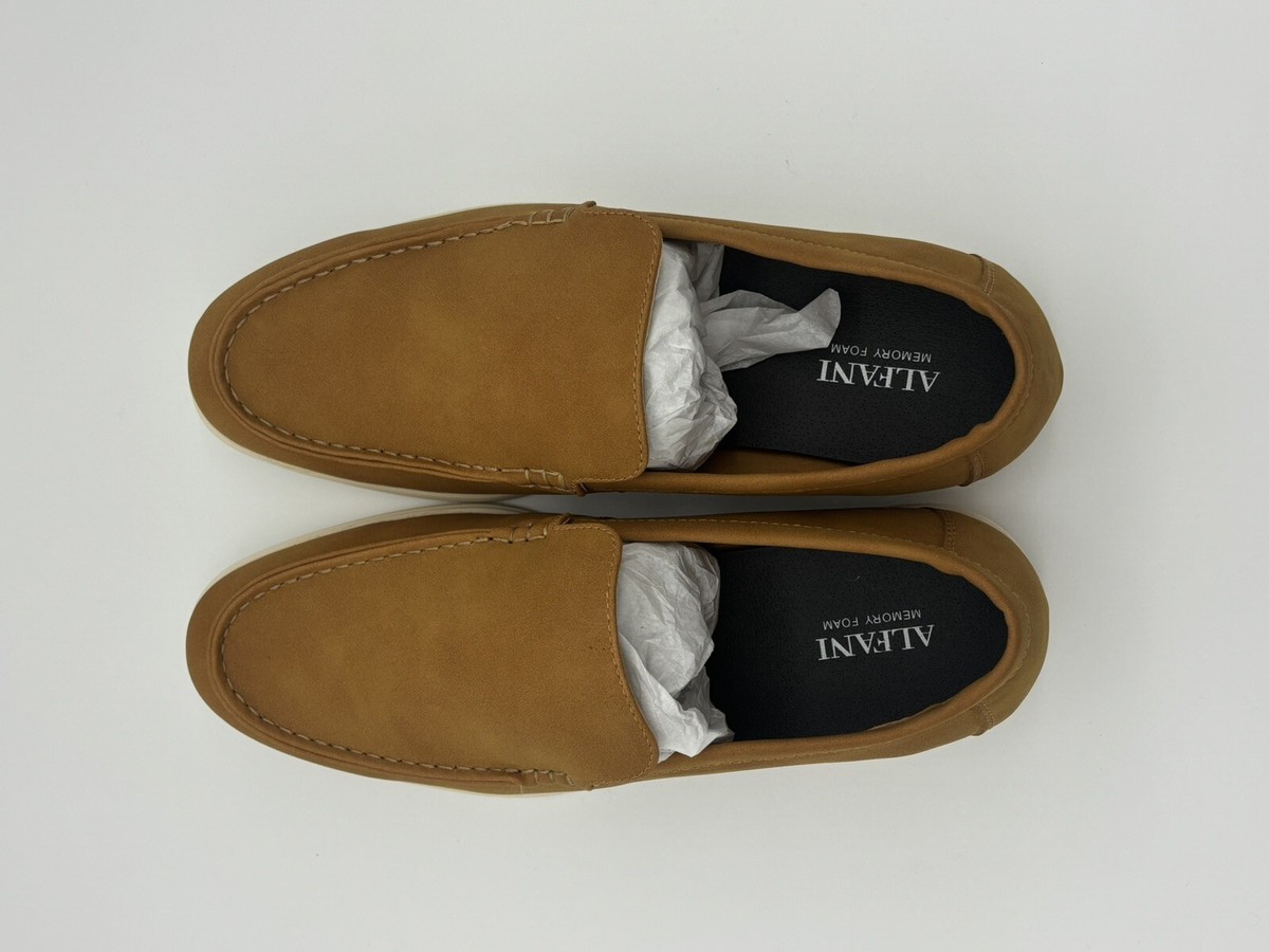 Alfani Porter Tan Loafer Men Size 10M Faux Leather Memory Foam  NEW M Loafer Faux Leather Casual Shoes for Men for sale | eBay main image 3