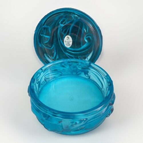 Fenton Glas 100th Anniversary türkis blau Schmuckschatulle 2005 - Bild 2 von 4