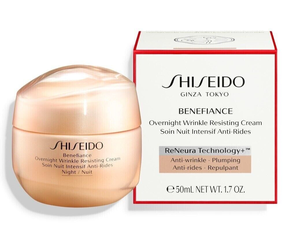 Shiseido Benefiance Overnight Wrinkle Resisting Cream 50Ml/1.7Oz Nib, Sealed