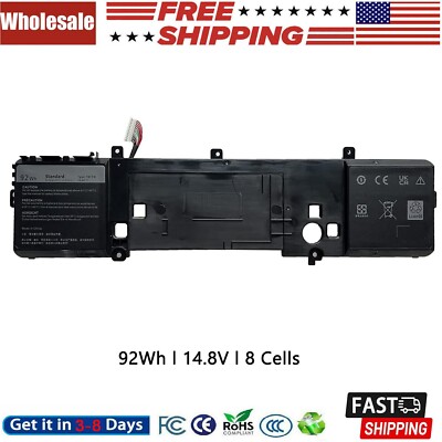 191YN Battery For Dell Alienware 15 R1 R2 ALW15ED ALW15CD Series 2F3W1 08NH55