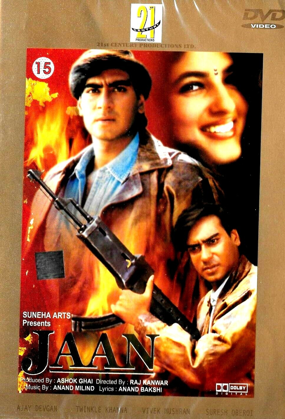 Jaan - Ajay Devgun, Twinkle Khanna - Nuovo Bollywood DVD - Inglese Sottotitoli