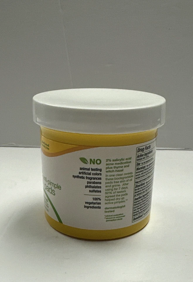 Alba Botanica Acne Dote Almohadillas Anti-Espinillas Fuerza Máxima 60 Almohadillas Nuevas Foto 3 de 3