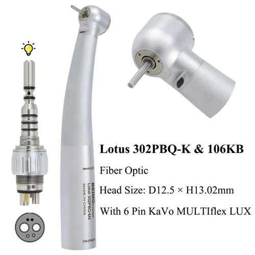 BEING Dental KAVO High Speed Turbine Handpiece Fiber Optic 6 Pin 4 Hole Coupling - Picture 35 of 116