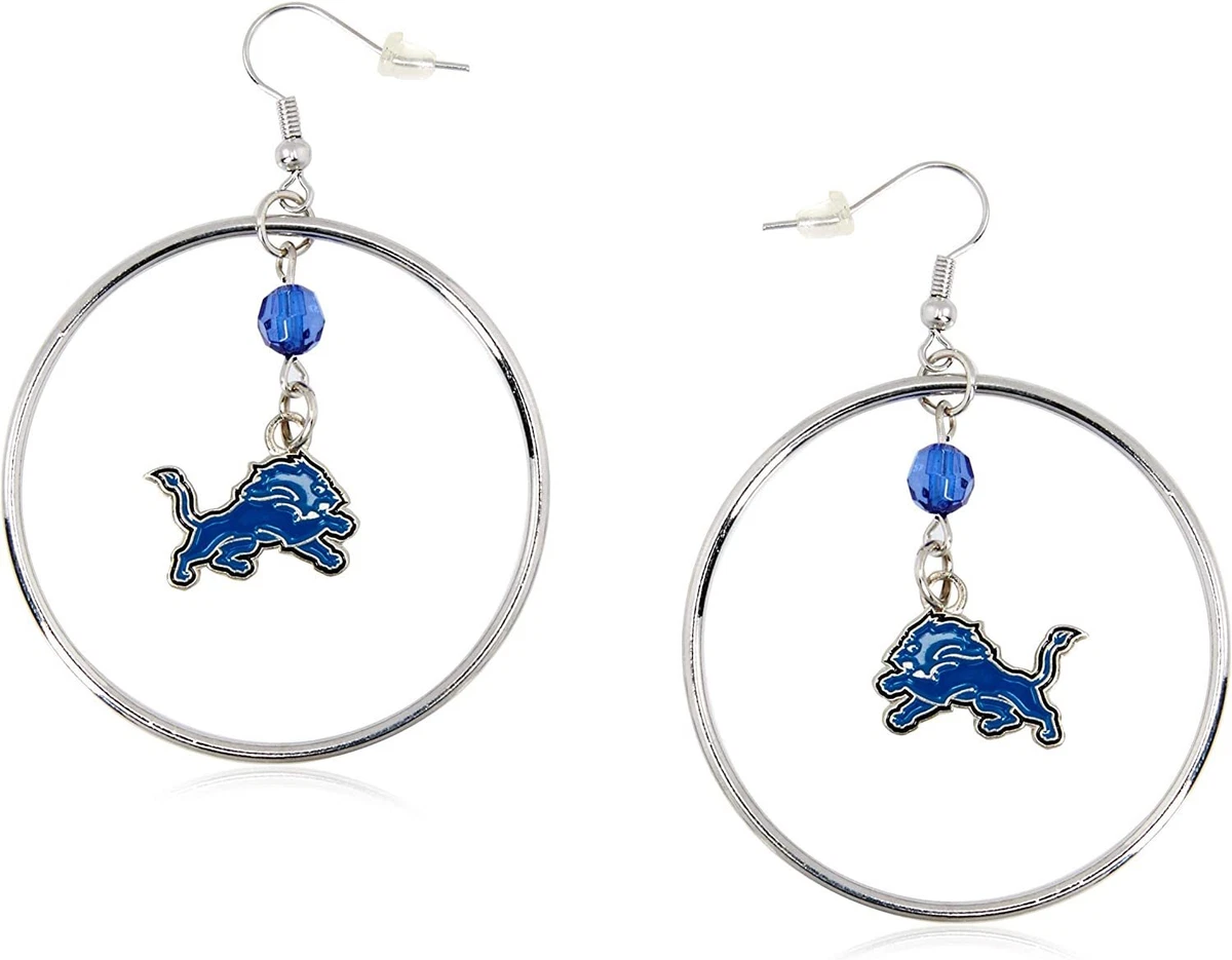 Detroit lions earrings sale