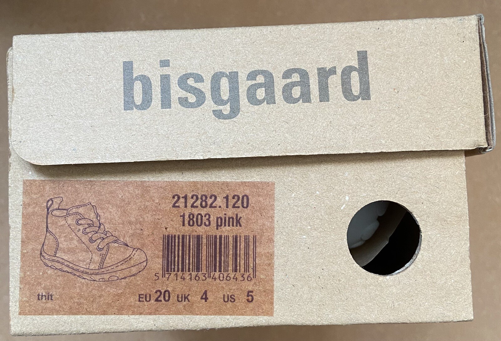 Bisgaard Thit Toddlers Pink  Leather Boots UK 4 EU 20 kids Durable Comfy RRP £45 image 9