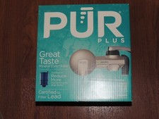 New - PUR Plus Faucet Mineral Core Lead Filter Technology - Champagne Finish
