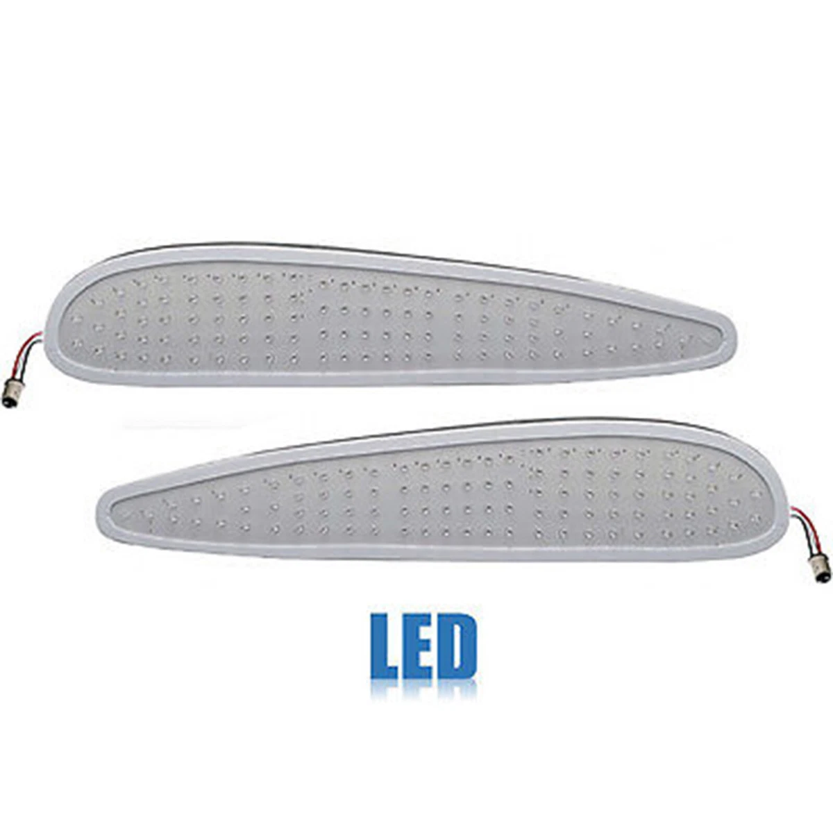 United Pacific LED Tail Light Lens Set – LH & RH For 1959 Chevy Impala, Bel Air & Biscayne, Red