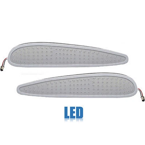 59 Impala RED LED LH RH Tail Brake Stop Turn Signal Light Lamp Panel Insert Pair - Foto 1 di 3