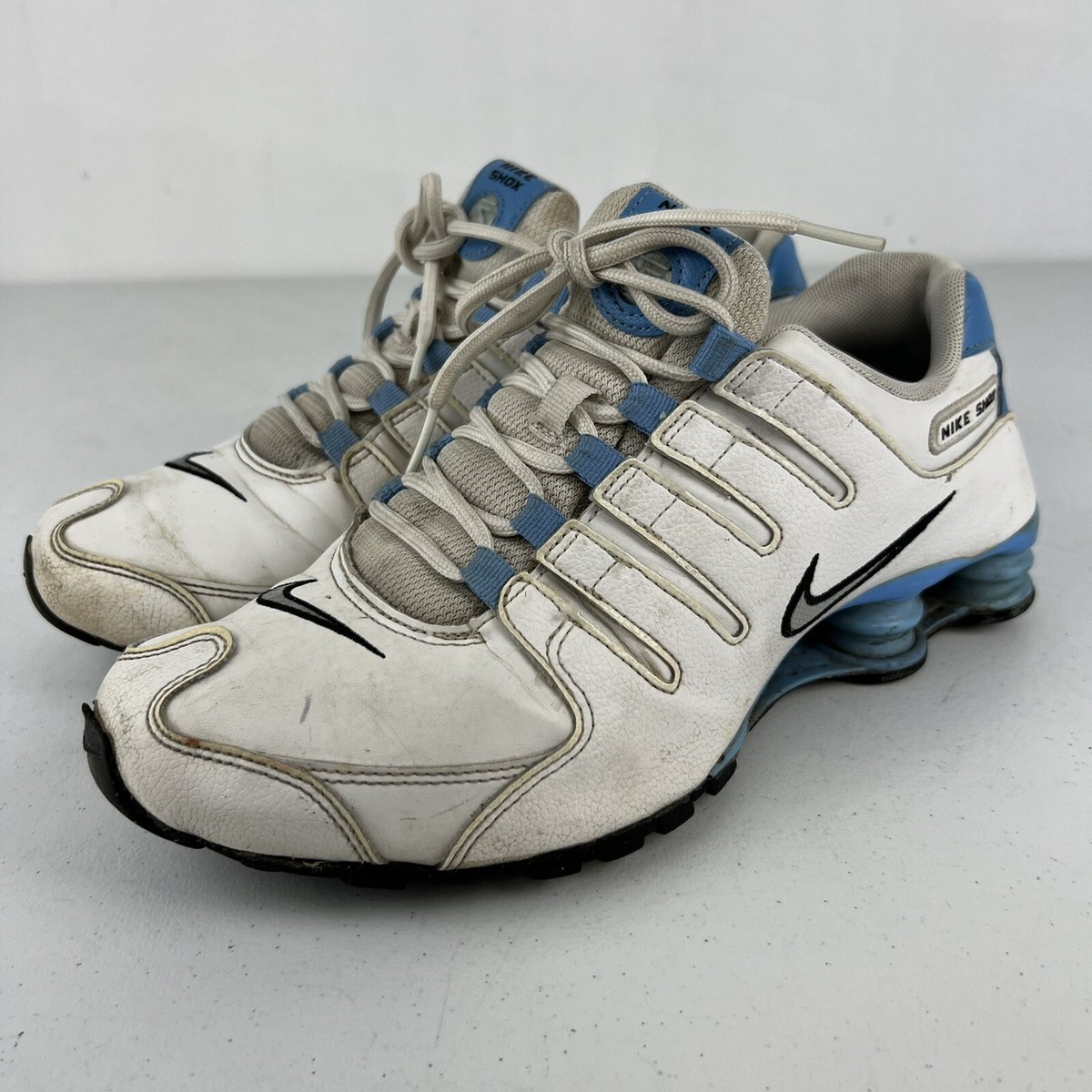 Size 9 - Nike Shox NZ EU White Carolina Blue for sale online Size 9 - Nike Shox NZ EU White Carolina Blue for sale online