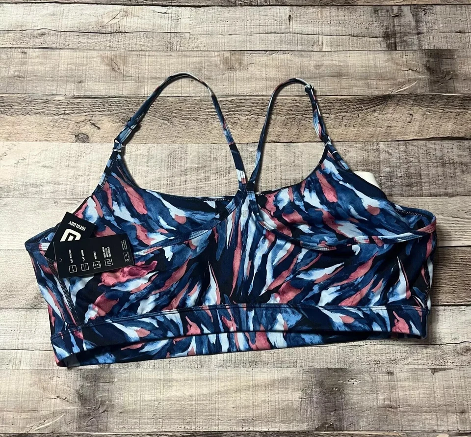 Sujetador deportivo Ideology para mujer 3XL azul rendimiento reciclado nuevo con etiquetas nuevo con etiquetas Foto 2 de 4