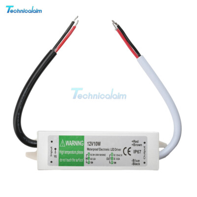 Waterproof LED Driver Power Supply Transformer DC12V 10W 15W for LED Strip 240V