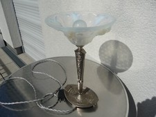 PIĘKNA LAMPA STOŁOWA W STYLU ART DECO Z MISKĄ JEAN BORIS LACROIX 1930
