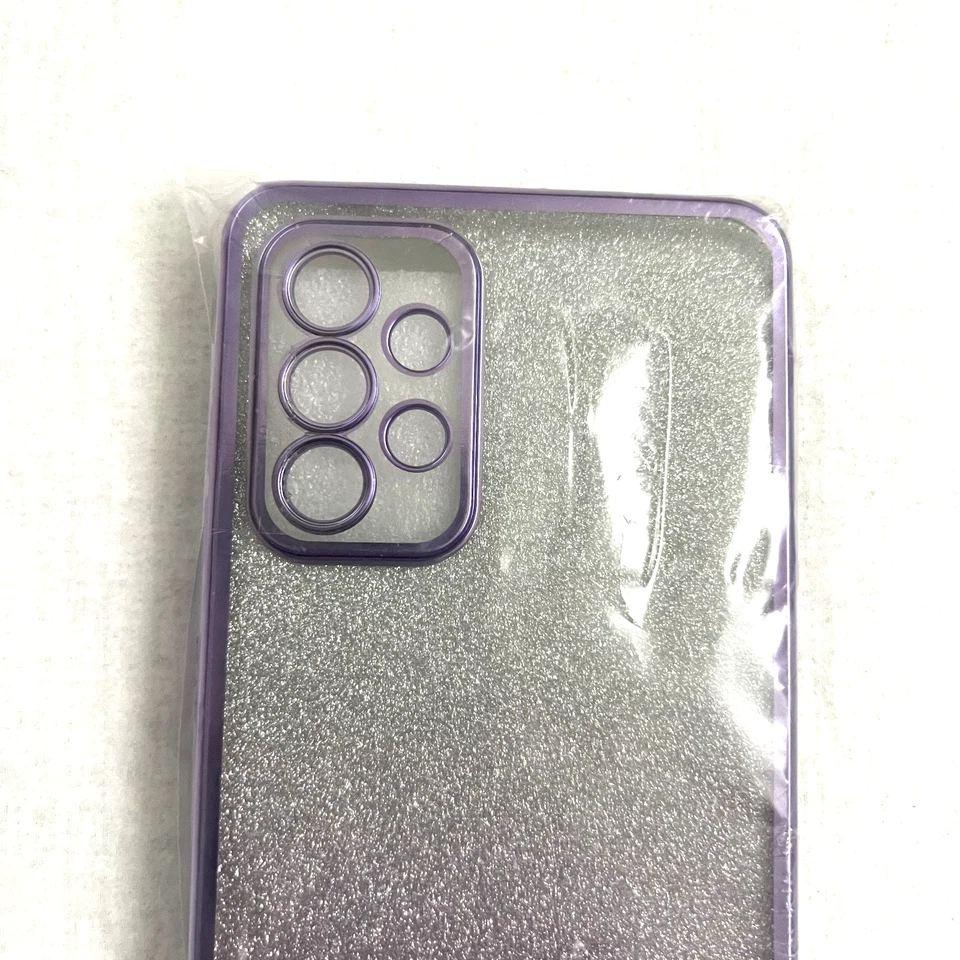 GOKEN Samsung Galaxy A52 A53 Case Glitter Gradient Purple Soft Silicone - Image 2 of 3