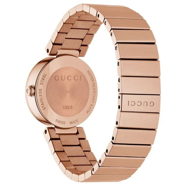 Reloj de cuarzo para mujer Gucci YA133515 entrelazado G 29 mm oro rosa acero inoxidable Foto 3 de 4