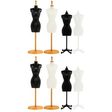 8 pcs  Mini Doll Dress Support Mannequin Model Stand Accessories (Mixed Style)