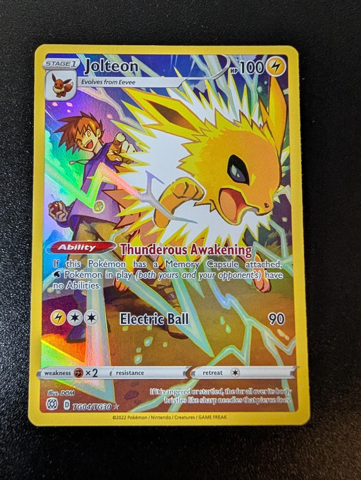 Jolteon TG04/TG30 Holo Brilliant Stars Trainer Gallery Pokemon NM