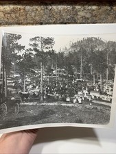 1900s Mount Moriah Cemetery Deadwood SD Massive Funeral Crowd Photo Black Hills