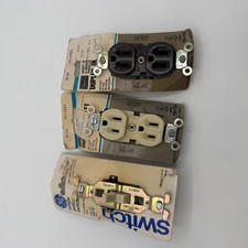 LOT OF 3 GE/SEARS CLASSIC VINTAGE  WALL SWITC...